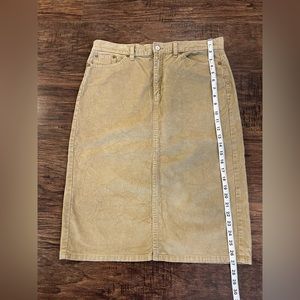 Gap Corduroy midi skirt